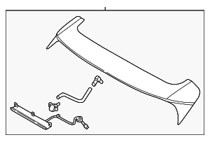 87210D9000A3R - : Rear Spoiler for Kia: Sportage Image