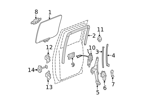 Lock & Hardware for 2005 Chevrolet Colorado #2