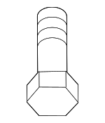 1121N6141 - Body: Rear Header Bolt for Nissan Image
