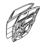 5730B915 - : Door Shell for Mitsubishi: Mirage G4 Image