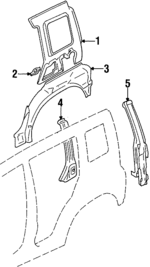 30012238 - Body: Inner Panel for Chevrolet: Tracker Image
