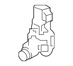 538370R010 - Body: Hinge Pillar Bracket for Toyota: RAV4, RAV4 Prime Image