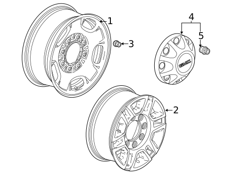 Wheels for 2023 GMC Sierra 2500 HD #1