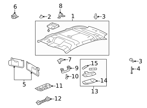 Interior Trim - Roof for 2009 Lincoln MKX #0