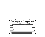 7459948020 - Body: Air Bag Label for Toyota Image