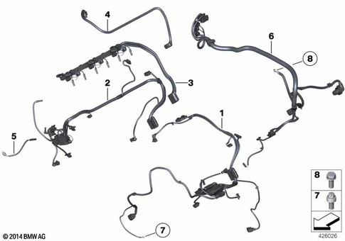 Engine Wiring Harness for 2009 BMW 535iX #0