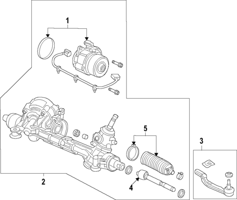 Steering Gear & Linkage for 2019 Honda Clarity #1