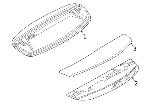 High Mount Lamps for 2004 Jaguar XK8 #0