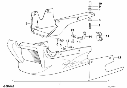 Motorcycle Trim Section, Windshield for 1987 BMW-Motorrad K 100 RT #10