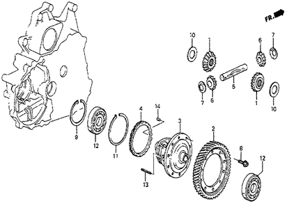 AT Differential (SI) for 1986 Honda Prelude #0