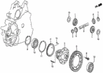 41321PL3T00 - Transmission - Automatic: SHAFT, PINION for Honda Image