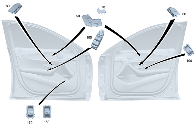 1679053502 - Special Equipment: Switch Block for Mercedes-Benz: GLE350, GLE450, GLE450e, GLE53 AMG, GLE580, GLE63 AMG S, GLS450, GLS580, GLS63 AMG, Maybach GLS600 Image image