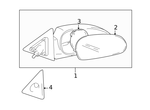 Outside Mirrors for 2000 Hyundai Accent #0