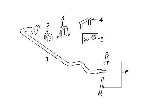 Stabilizer Bar & Components for 2009 Lincoln Navigator #2