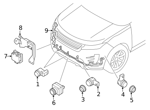 Electrical Components for 2023 Land Rover Range Rover Evoque #1