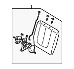 8830152DA0DV3 - : Seat Back Assembly for Suzuki Image
