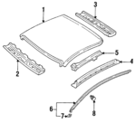 F32Z6151181B - Body: Roof Rail for Ford Image