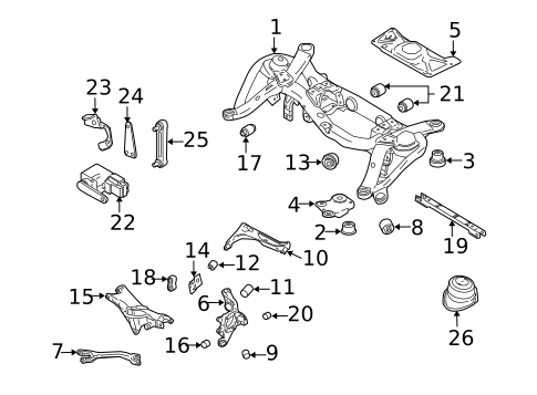 Rear Suspension for 2014 Volvo XC90 #2