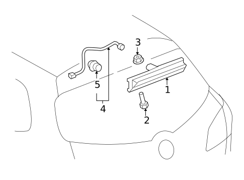 High Mounted Stop Lamp for 2012 Buick Enclave #0