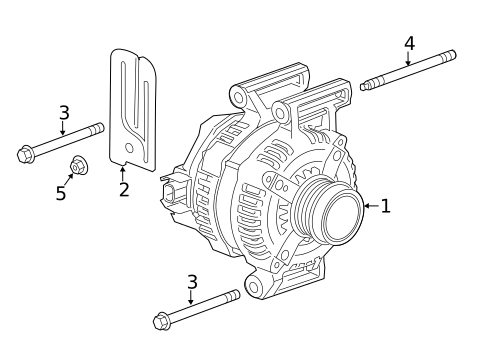 Alternator for 2015 Chevrolet Malibu #0