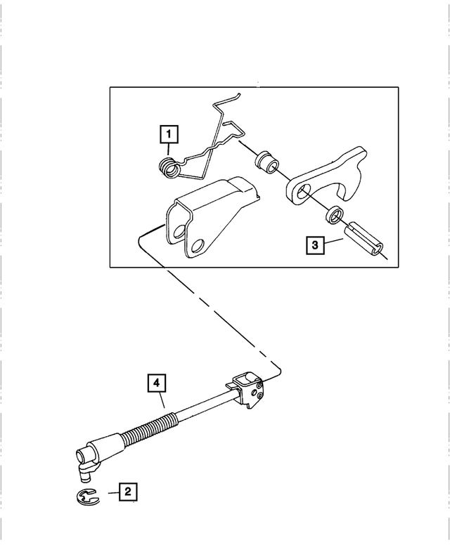 5136814AA - Automatic Transaxle 4 Speed: Parking Sprag Rod for Mopar Image