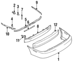MB959479 - Body: Bumper Cover for Mitsubishi Image