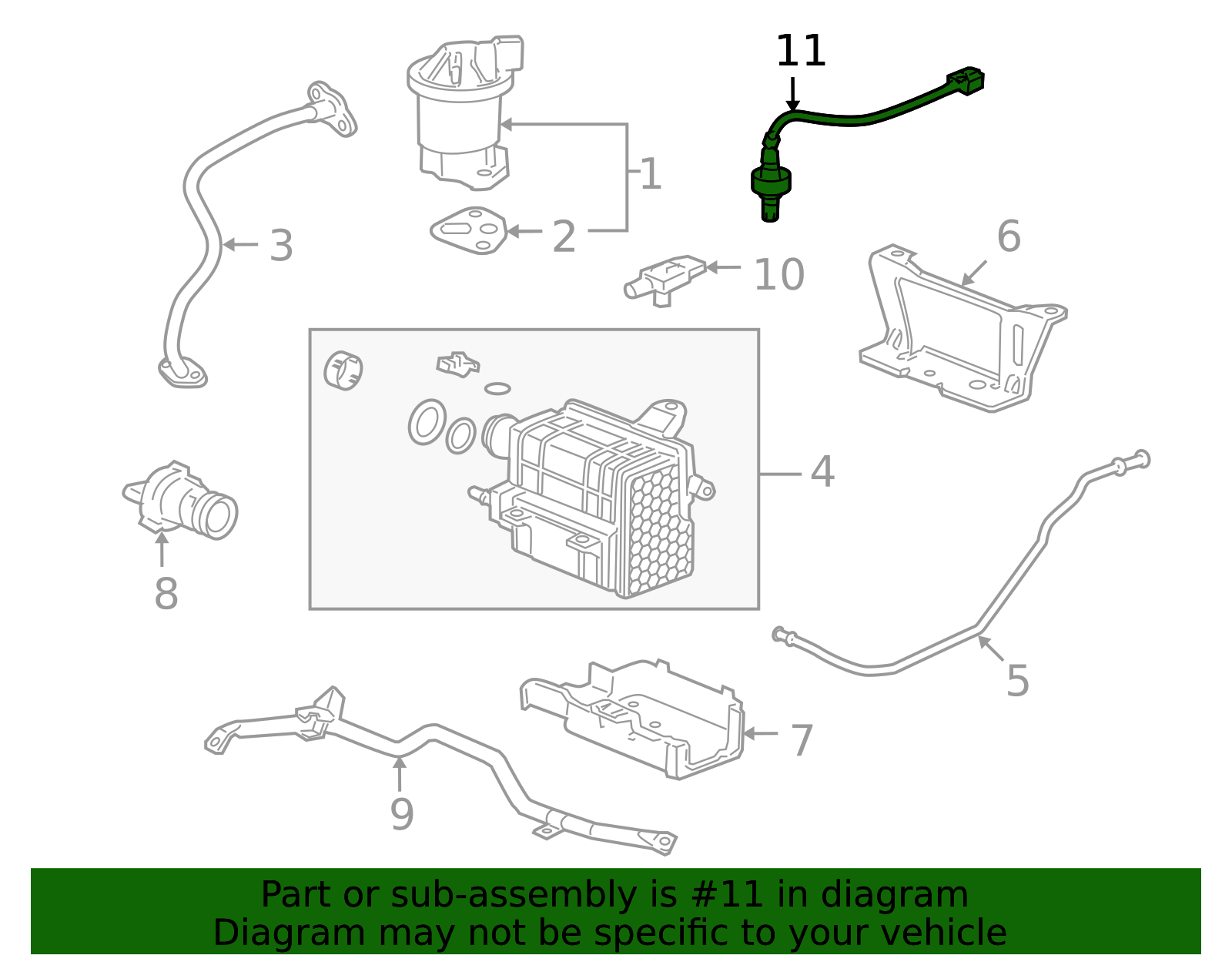 2006-2015 Honda Civic Oxygen Sensor 36532-RNA-A01 | OEM Parts Online
