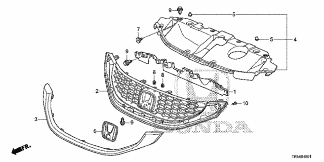 Front Grille ('13-) for 2013 Honda Civic #0