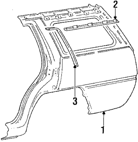 Quarter Panel & Components for 1990 Dodge Colt #0