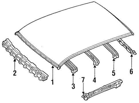 Roof for 1990 Ford Festiva #0