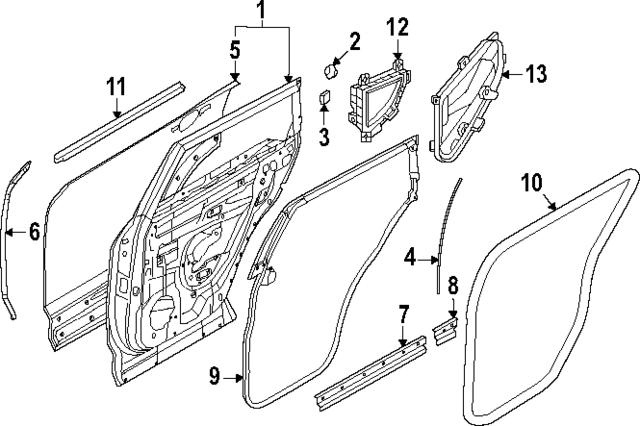 H210M7JAMA - Body: Door Shell for INFINITI: QX80 Image