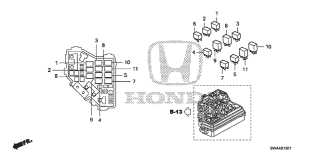 Control Unit (Engine Room) (2) for 2007 Honda CR-V #0