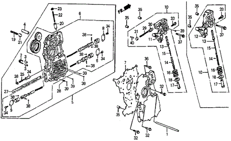 AT Main Valve Body (DX) for 1985 Honda Prelude #0