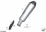 77118394783 - : Hp Sports Muffler for BMW-Motorrad Image