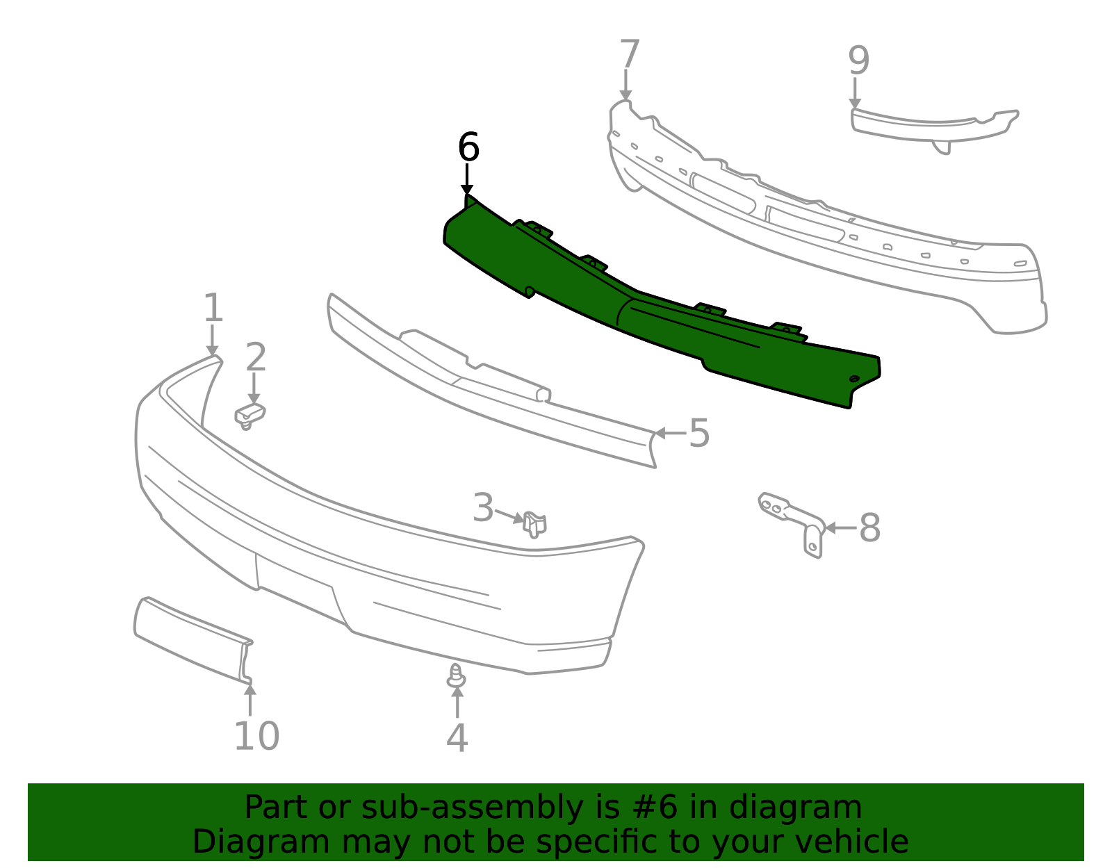 2002-2006 Cadillac Front Bumper Fascia Support 15750636 GM ...