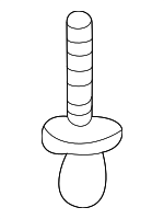 PAF008800 - Body: Belt Molding Rivet for Porsche: 718 Boxster, 718 Spyder, 911, Cayman Image