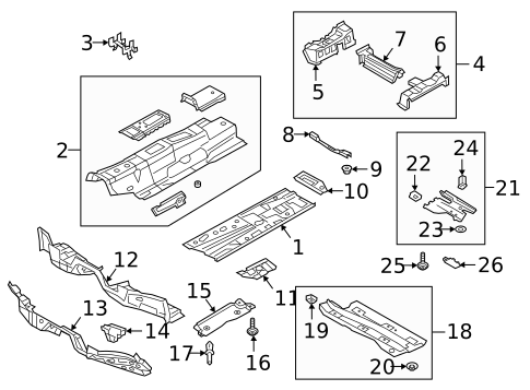 Floor & Rails for 2025 Audi Q3 #0