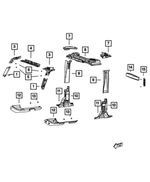 1NJ83DX9AC - Interior Trim: A Pillar Molding, Left for Mopar Image