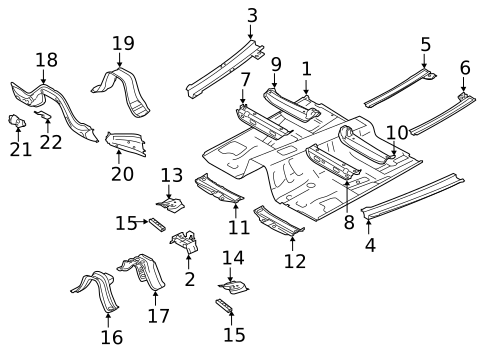Floor & Rails for 2021 Subaru Forester #0