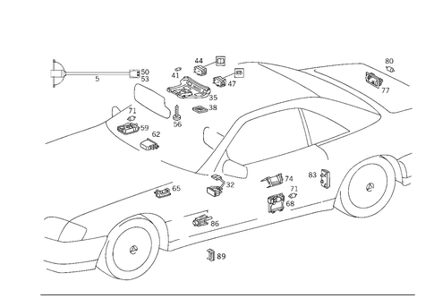 Interior Lamps for 1993 Mercedes-Benz 600SL #2