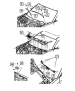 68044161AB - Electrical: Front Wiper Arm, Left for Mopar Image