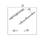 82215064AB - : Bodyside Guard Kit for Jeep: Wrangler Image