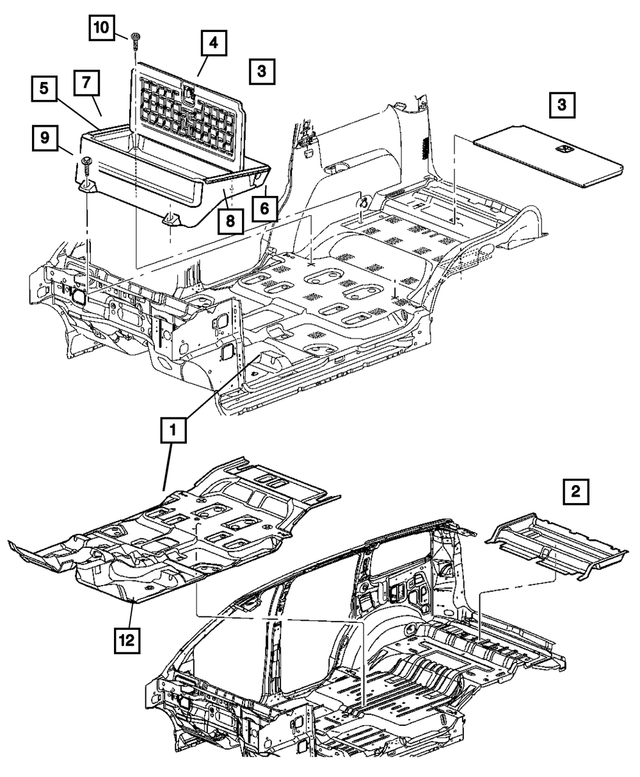 55365027AD - : Storage Tray Mat for Mopar Image