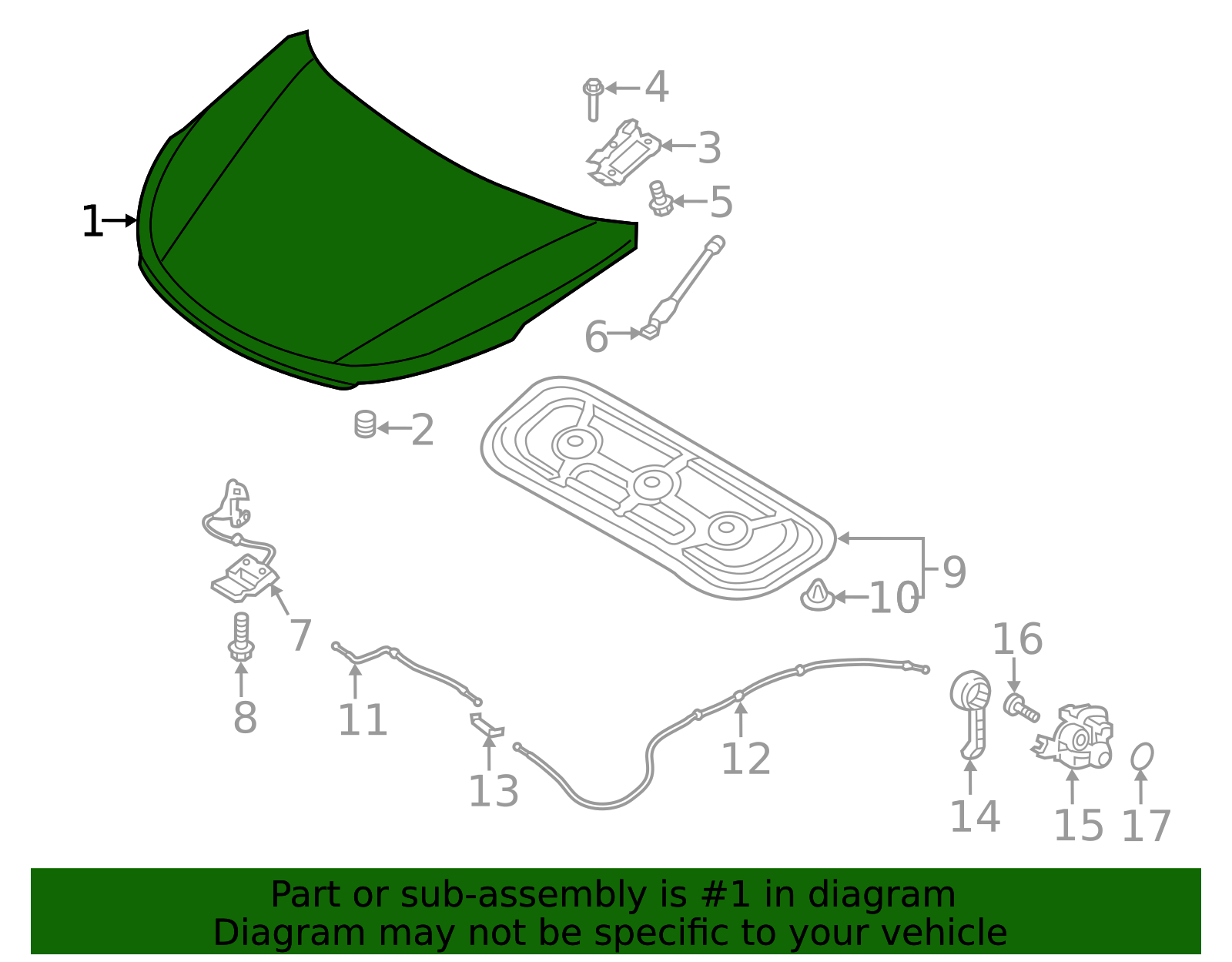 20192023 Hyundai Santa Fe Hood Panel 66400S1000 OEM Parts Online