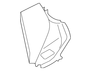 99150236103GRV - Body: Tail Light Pocket for Porsche Image