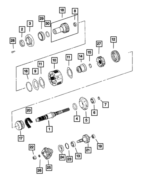 Gear Train for 2001 Dodge Durango #0