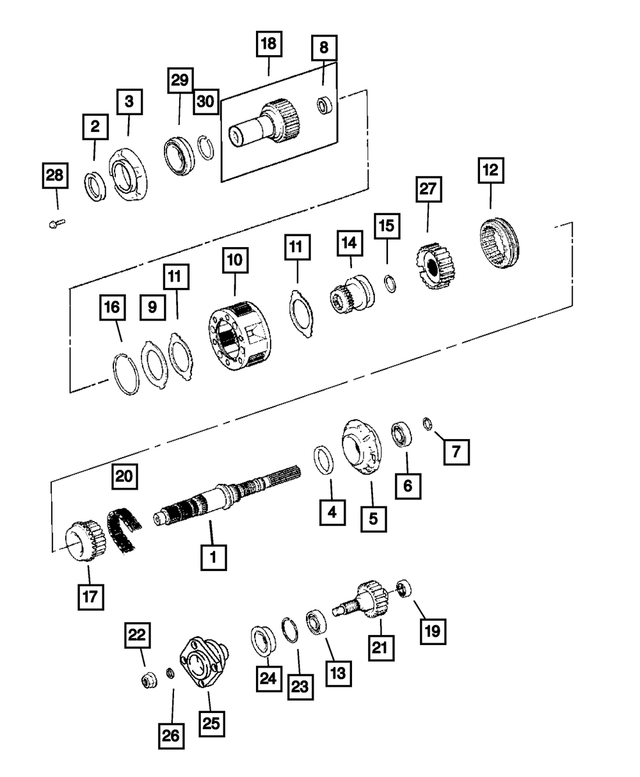 « 68196327AA – Transfer Case Model 233 [DHT] : Boîte De Transfert Planetaire pour Mopar Image »
