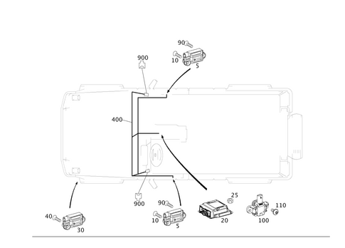 Belt Locking Retractor, Airbag and Sidebag for 2015 Mercedes-Benz G63 AMG #0