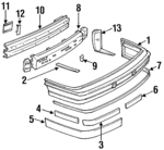 14103009 - Body: Impact Bar Shim for Buick: Regal | Oldsmobile: Cutlass Supreme | Pontiac: Grand Prix Image