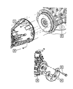 6036691AA - NSG370; 6-Speed; Manual Transmission: Hex Flange Lock Nut for Mopar Image
